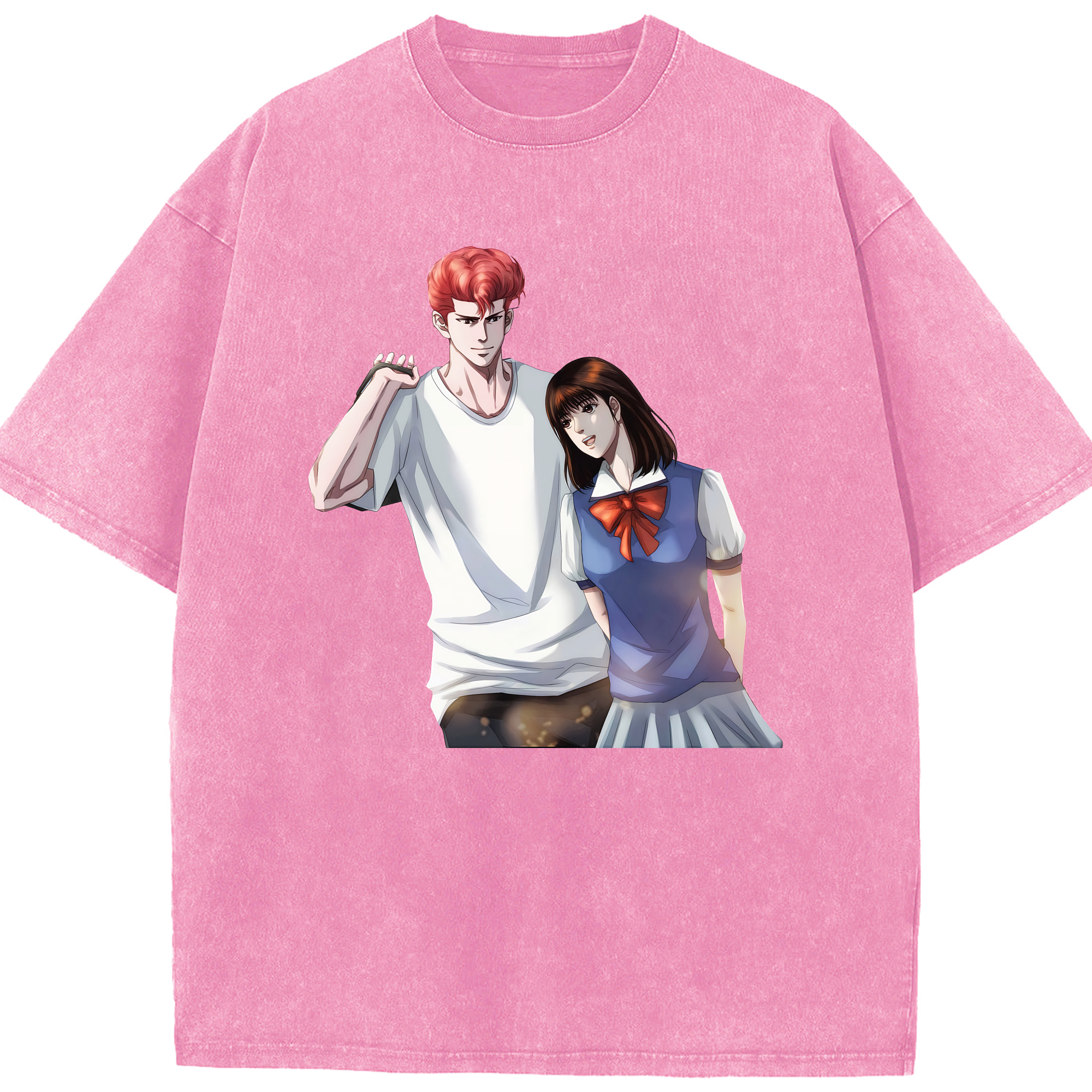 （画像用） SLAM DUNK／スラムダンク 綿100% ヴィンテージ風 半袖Tシャツ（フロントプリント）
